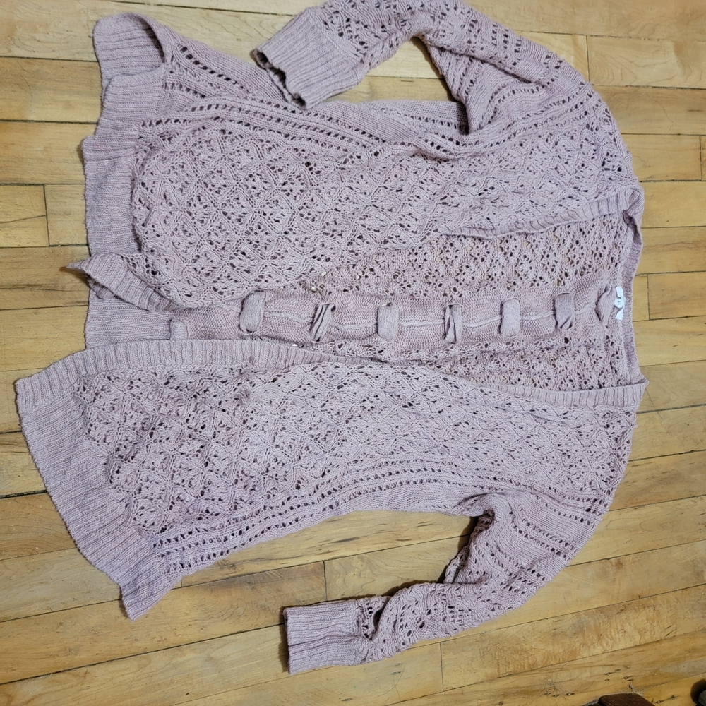 Maurices Lilac Knit Cardigan